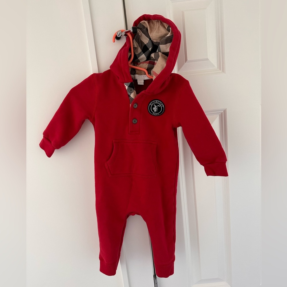 Burberry Baby Sweatshirt Romper Size 12m